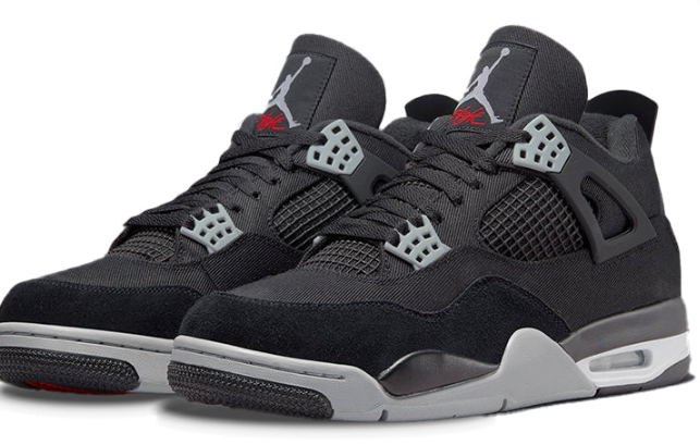 Air Jordan 4 Retro SE 'Black Canvas' DH7138-006 Men's Sneakers