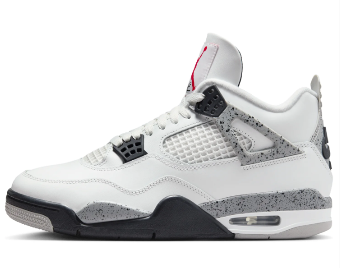 Air Jordan 4 Retro 'White Cement' 2025 FV5029-100 Men's Sneakers
