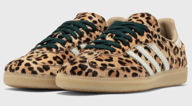 Adidas Samba OG 'Leopard' Women's Sneakers - Magic Beige