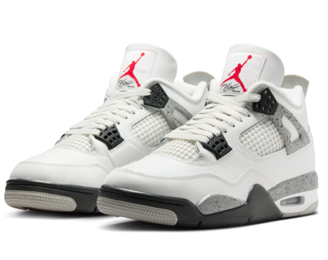 Air Jordan 4 Retro 'White Cement' 2025 FV5029-100 Men's Sneakers