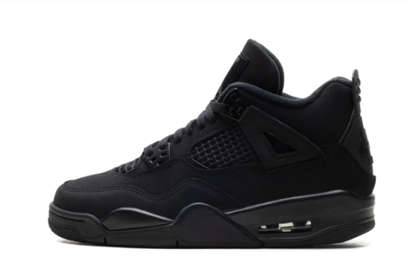 Air Jordan 4 Retro GS 'Black Cat' (2025) IB4171-010 Kids Sneakers