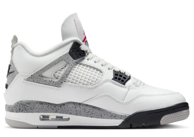 Air Jordan 4 Retro 'White Cement' 2025 FV5029-100 Men's Sneakers