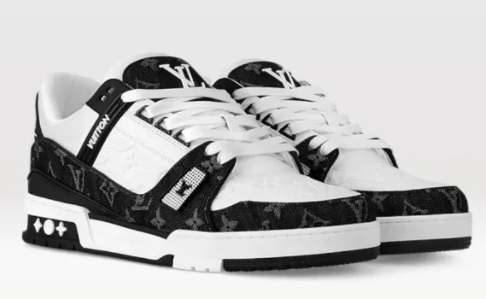 Louis Vuitton LV Trainer Sneakers - Black White Monogram
