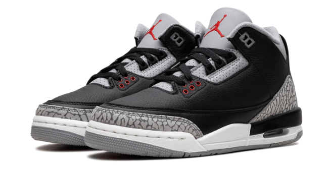 Air Jordan 3 Retro GS 'Black Cement' DM0967-010 Kids Sneakers