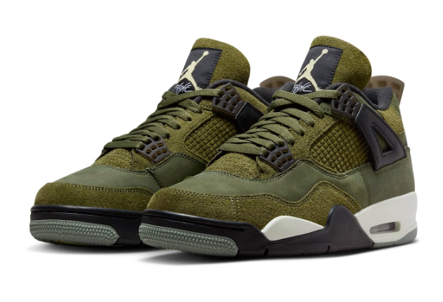 Air Jordan 4 Retro SE 'Craft - Olive' FB9927-200 Men's Sneakers