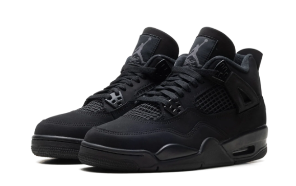Air Jordan 4 Retro GS 'Black Cat' (2025) IB4171-010 Kids Sneakers