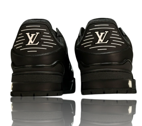 Louis Vuitton LV Trainer Low 'Monogram Black Embossed' Sneakers - Style 1AAREY